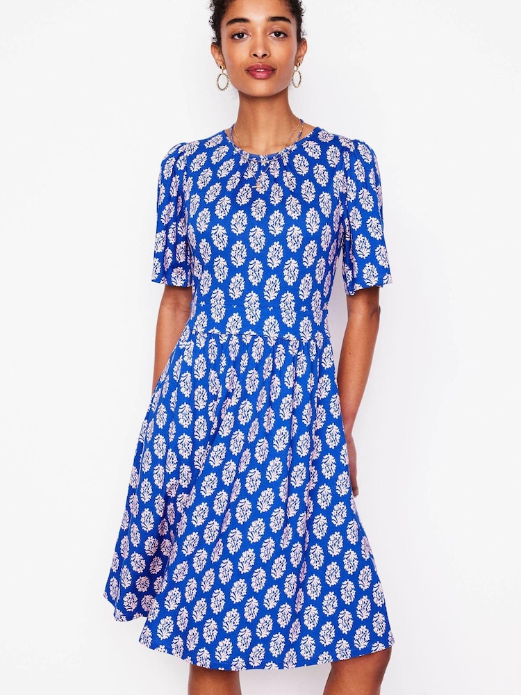Boden Blue Louisa Short Jersey Dress - Image 1 of 5