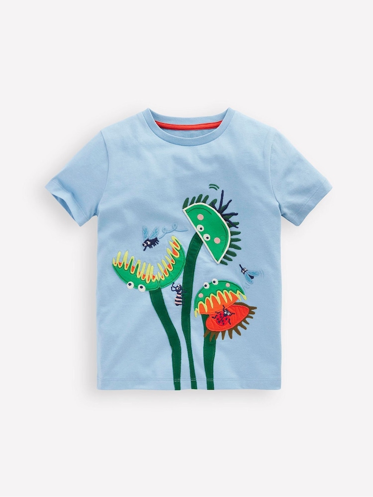 Boden Blue Lift-The-Flap 100% Cotton T-Shirt - Image 2 of 3