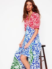 Boden Blue Rosie Godet Tea Dress - Image 2 of 5