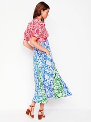 Boden Blue Rosie Godet Tea Dress - Image 4 of 5