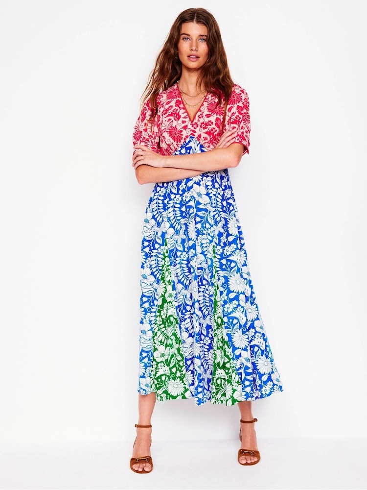 Boden Blue Rosie Godet Tea Dress - Image 5 of 5