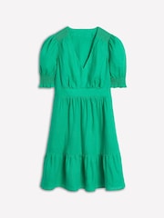 Boden Green Anna Short 100% Linen Dress - Image 5 of 5