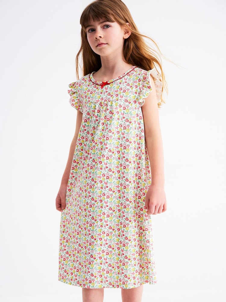 Boden Cream Short Sleeve Nightie - Image 1 of 6 Boden Cream Short Sleeve Nightie - Image 1 of 6