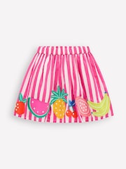 Boden Pink Appliqué 100% Cotton Skirt - Image 2 of 4