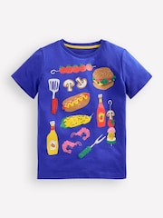 Boden Blue 100% Cotton Appliqué T-Shirt - Image 1 of 3