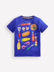 Boden Blue 100% Cotton Appliqué T-Shirt - Image 2 of 3