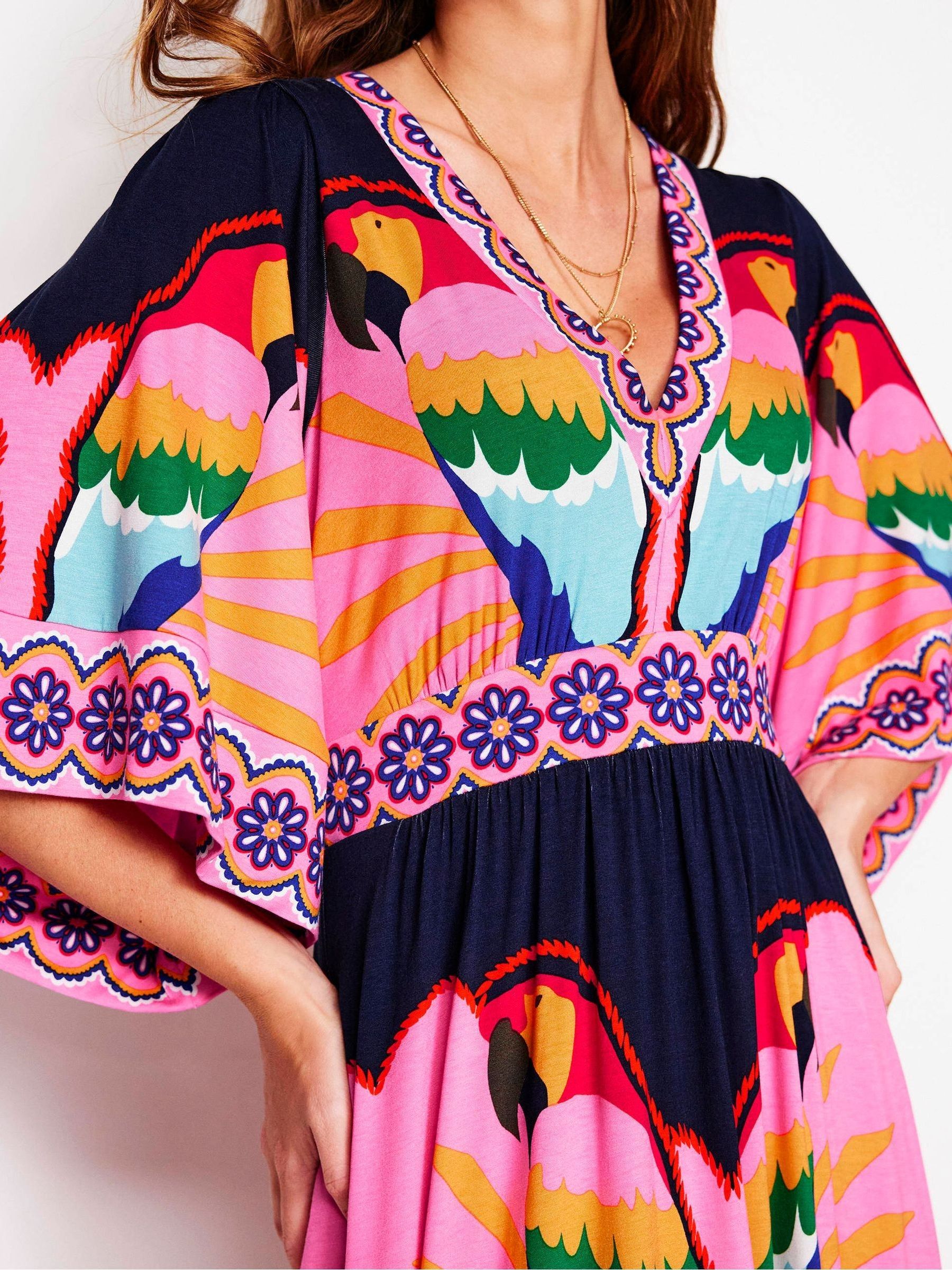 boden maya kimono jersey maxi dress Buy Boden Pink Maya Kimono Jersey Maxi Dress from Next USA