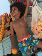 Boden Green Swim Shorts - Image 1 of 4