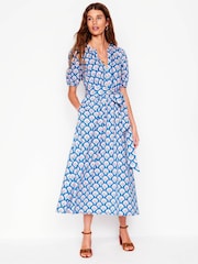 Boden Blue Sofia Trim Jersey Midi Dress - Image 3 of 5
