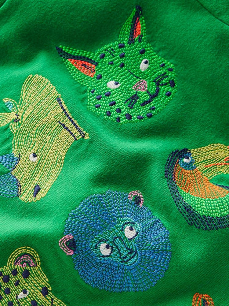 Boden Green 100% Cotton Superstitch T-Shirt - Image 3 of 3 Boden Green 100% Cotton Superstitch T-Shirt - Image 3 of 3