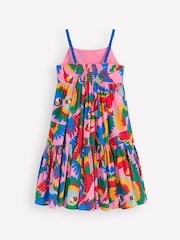 Boden Green Aurelia Tiered Twirly 100% Cotton Dress - Image 2 of 3