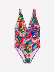 Boden Multi Mykonos Deep V Swimsuit - Image 6 of 7