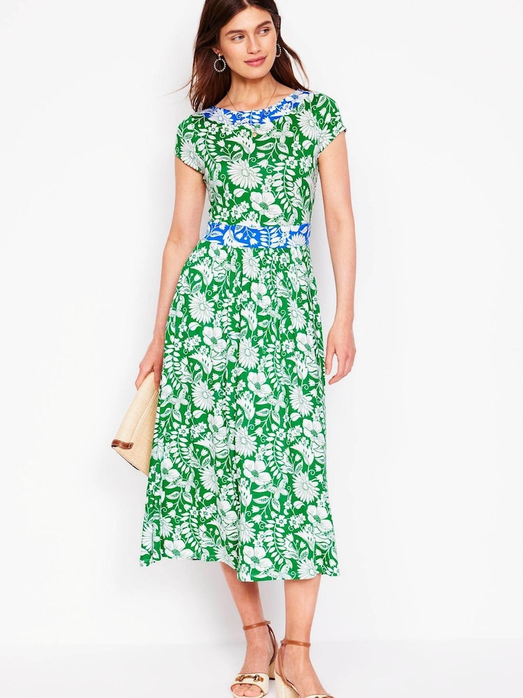 Boden Green Melanie Jersey Midi Dress - Image 1 of 5