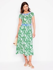 Boden Green Melanie Jersey Midi Dress - Image 5 of 5