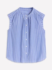 Boden Blue Fabric Interest Everyday 100% Cotton Top - Image 5 of 5