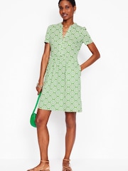 Boden Green Naomi Short Sleeve Dress - Image 1 of 5