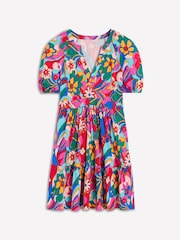 Boden Pink Piper Short Jersey Dress - Image 5 of 5