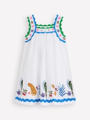Boden Cream 100% Cotton Maribel Strappy Swing Sundress - Image 2 of 4