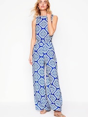 Boden Blue Clarissa Jumpsuit - Image 1 of 6