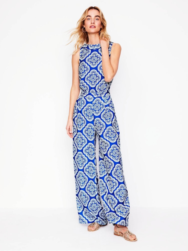 Boden Blue Clarissa Jumpsuit - Image 2 of 6