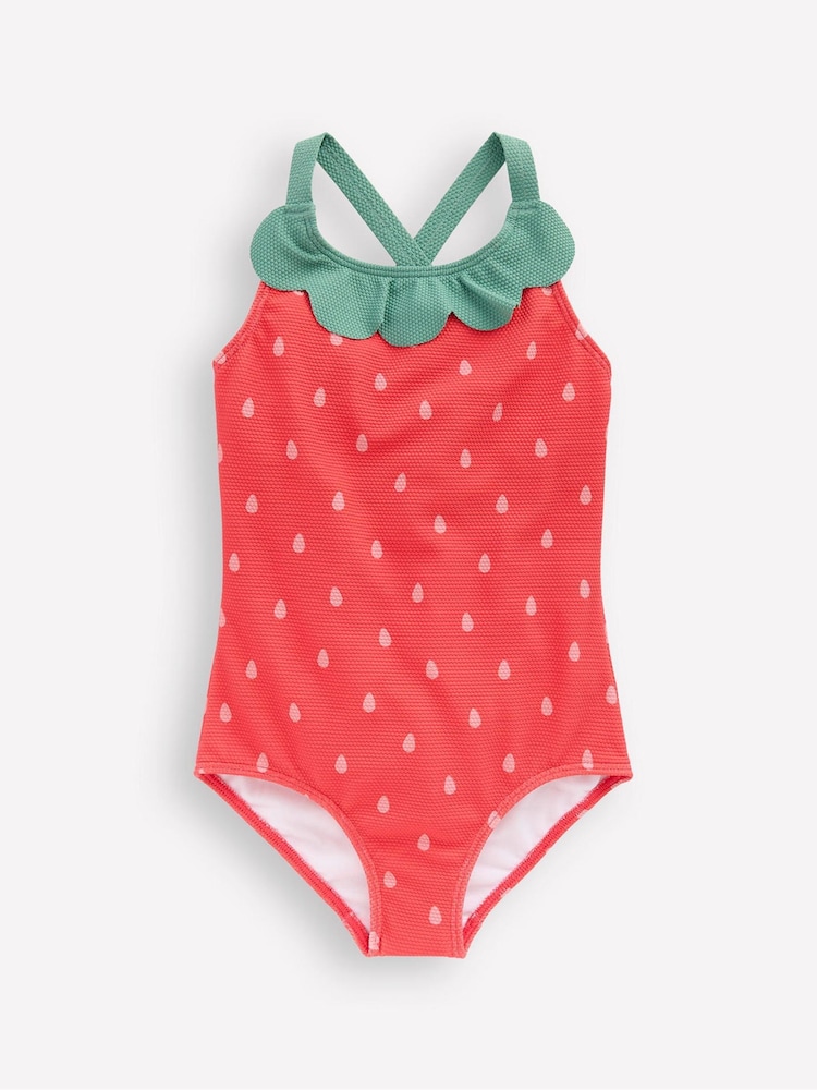 Boden Red Fun Cross-Back Swimsuit - Image 2 of 3