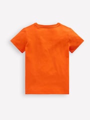 Boden Orange 100% Cotton Chain Stitch T-Shirt - Image 5 of 6