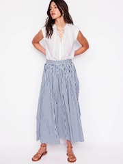 Boden Blue 100% Cotton Full Poplin Maxi Skirt - Image 1 of 5