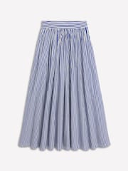 Boden Blue 100% Cotton Full Poplin Maxi Skirt - Image 2 of 5