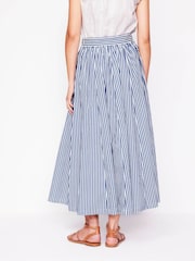 Boden Blue 100% Cotton Full Poplin Maxi Skirt - Image 4 of 5