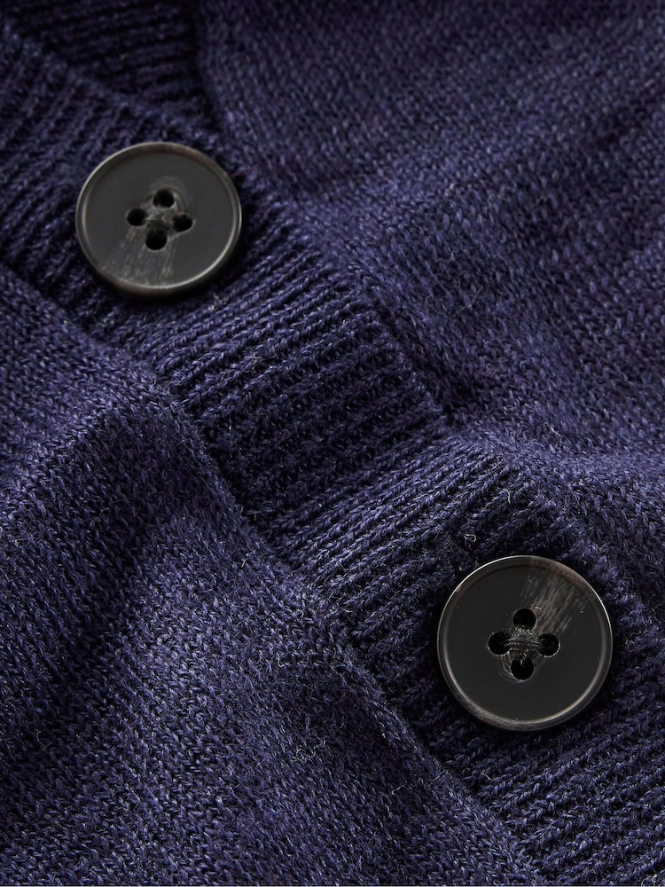 Boden Blue V-Neck 100% Linen Waistcoats - Image 6 of 6
