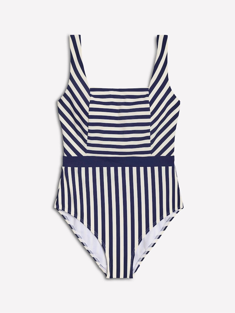 Boden Blue Lefkada Square Neck Swimsuit - Image 2 of 6 Boden Blue Lefkada Square Neck Swimsuit - Image 2 of 6