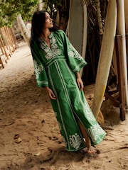 Boden Green Una Embroidered Dress - Image 1 of 6