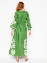 Boden Green Una Embroidered Dress - Image 4 of 6