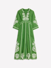 Boden Green Una Embroidered Dress - Image 6 of 6