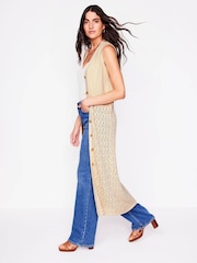 Boden Cotton Sleeveless Cardigan - Изображение 5 из 7