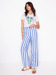 Boden White Relaxed Novelty 100% Cotton T-Shirt - Image 3 of 5