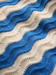 Boden Blue Leonore Fun Knitted 100% Cotton Top - Image 4 of 4
