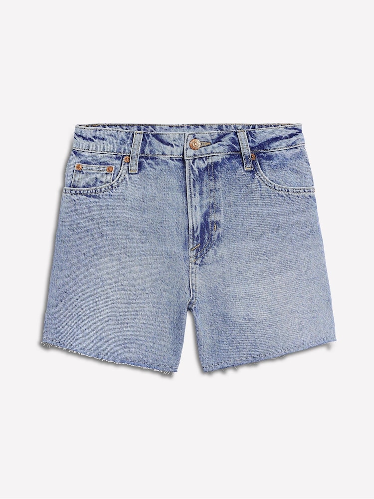 Boden Blue 100% Cotton Cut Off Denim Shorts - Image 7 of 7
