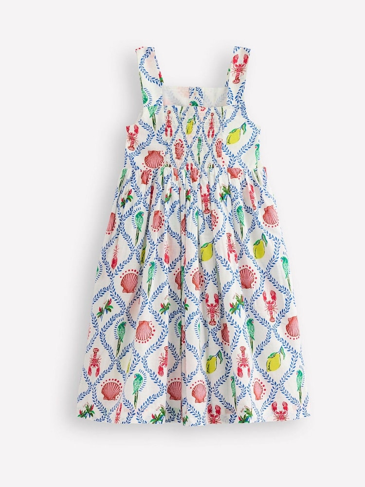 Boden Blue 100% Cotton Remy Button Through Dress - Image 2 of 4