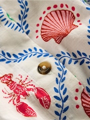 Boden Blue 100% Cotton Remy Button Through Dress - Image 3 of 4