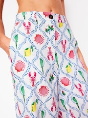 Boden Ivory 100% Cotton Westbourne Linen Trousers - Image 3 of 7