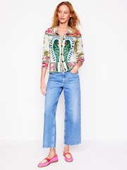 Boden Cream Jacquard Knitted Shacket - Image 2 of 7