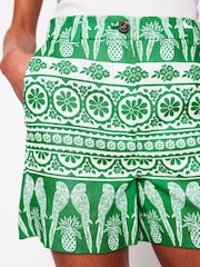 Boden Green Westbourne 100% Linen Shorts - Image 2 of 5