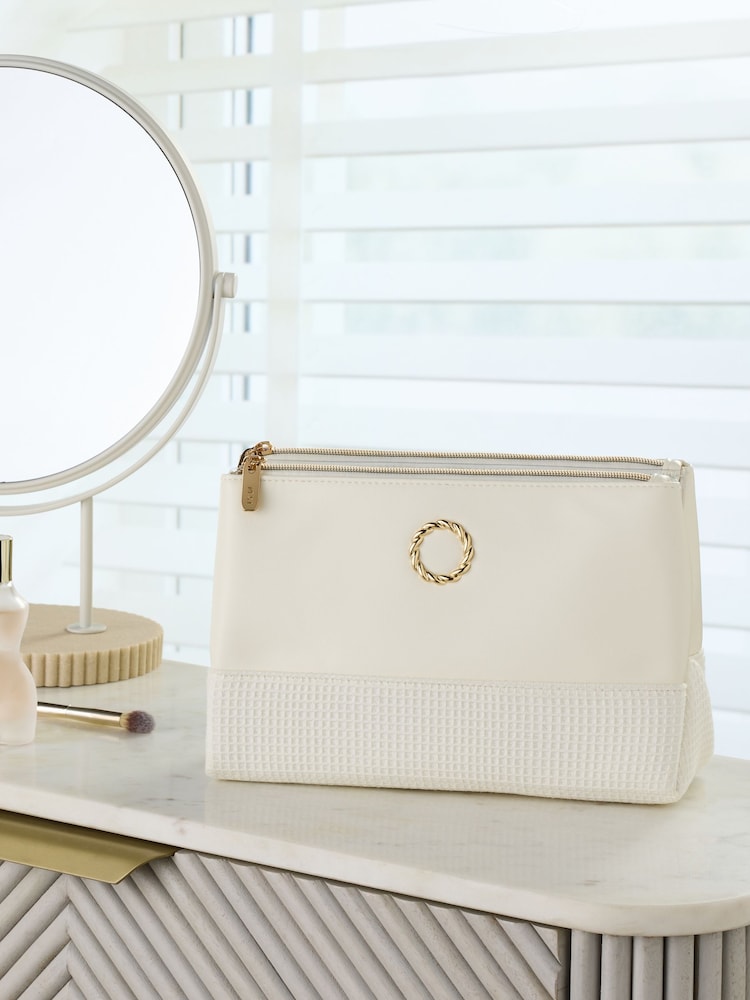 Faux Leather Foldable Make-Up Bag - Image 1 of 3