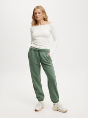Cotton On Green Plush Essential Gym Joggers - Image 1 of 4