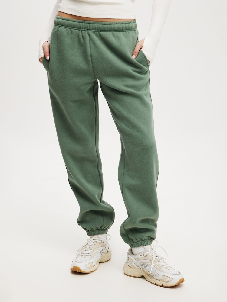Cotton On Green Plush Essential Gym Joggers - Image 4 of 4
