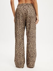 Cotton On Animal Boyfriend Wide Leg Boxer Trousers - Image 2 of 5