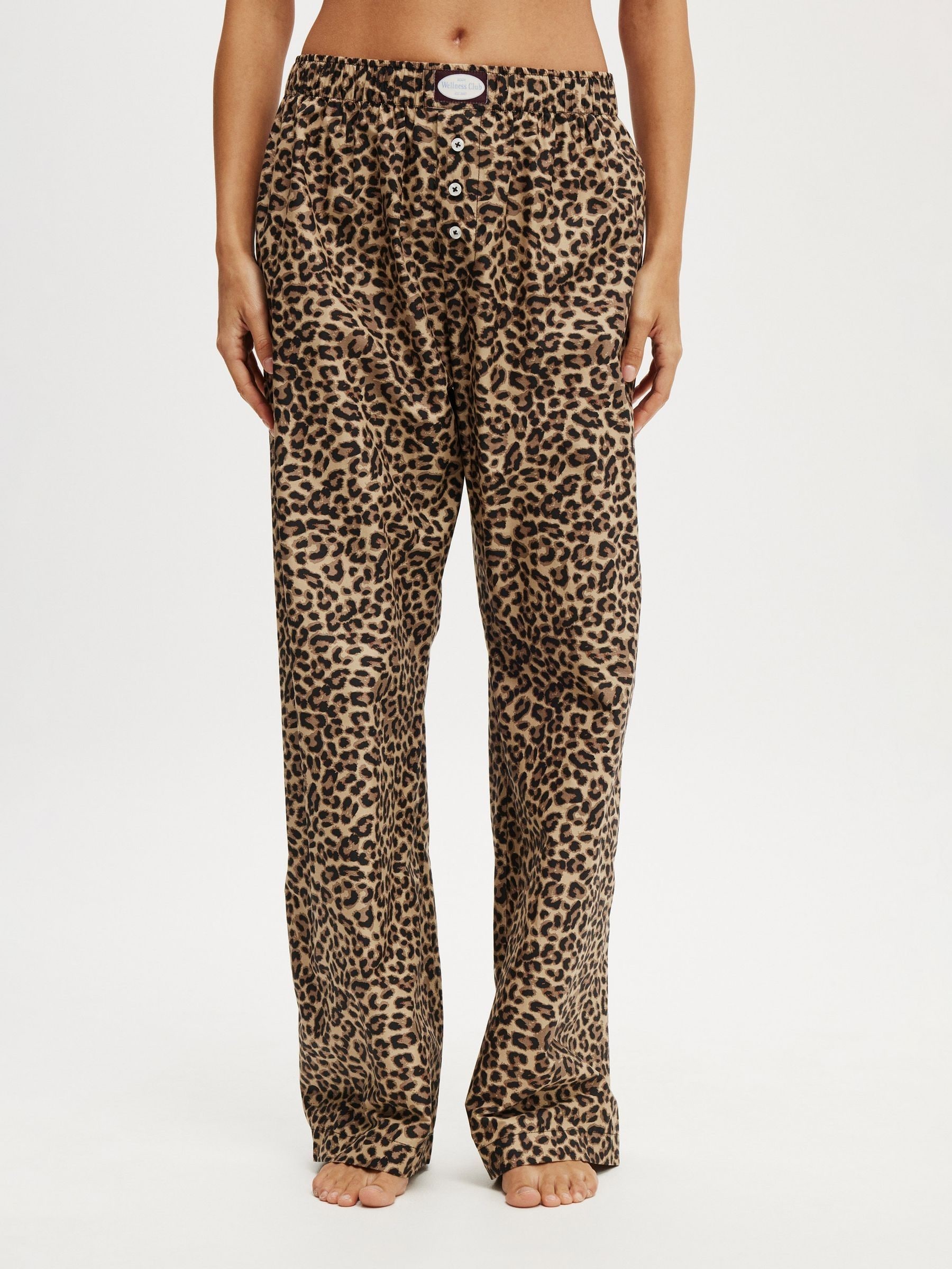 Buy Cotton On Animal Boyfriend Wide Leg Boxer Trousers from Next India