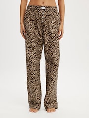 Cotton On Animal Boyfriend Wide Leg Boxer Trousers - Image 3 of 5