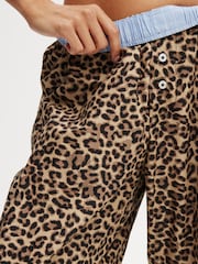 Cotton On Animal Boyfriend Wide Leg Boxer Trousers - Image 4 of 5